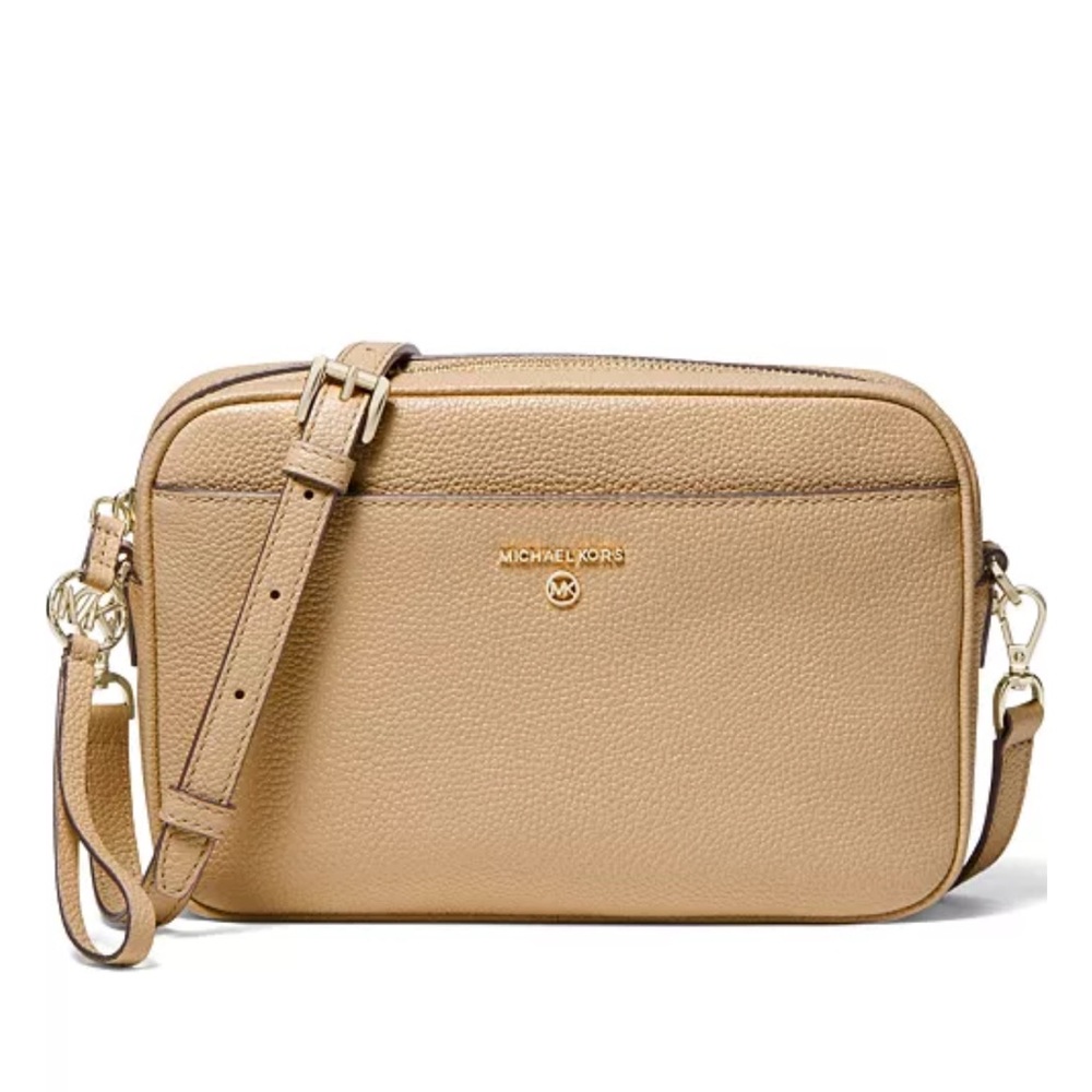 Michael Kors Jet Set Tan Crossbody Charm Bag